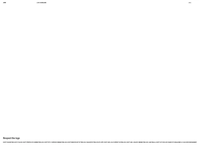 Respect the logo: the entire misuse section handled in a single line of small text