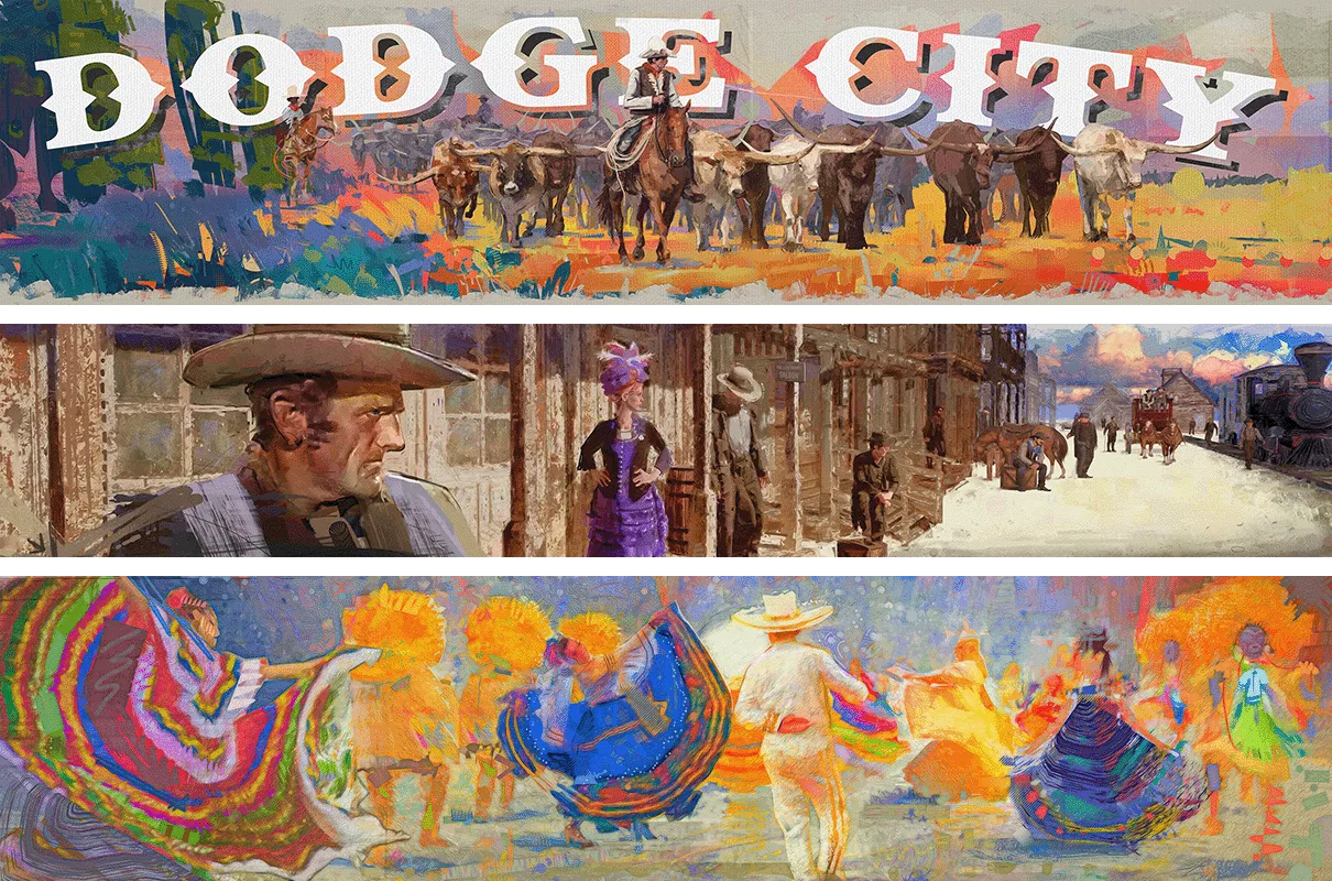 Dodge City Cultural Murals